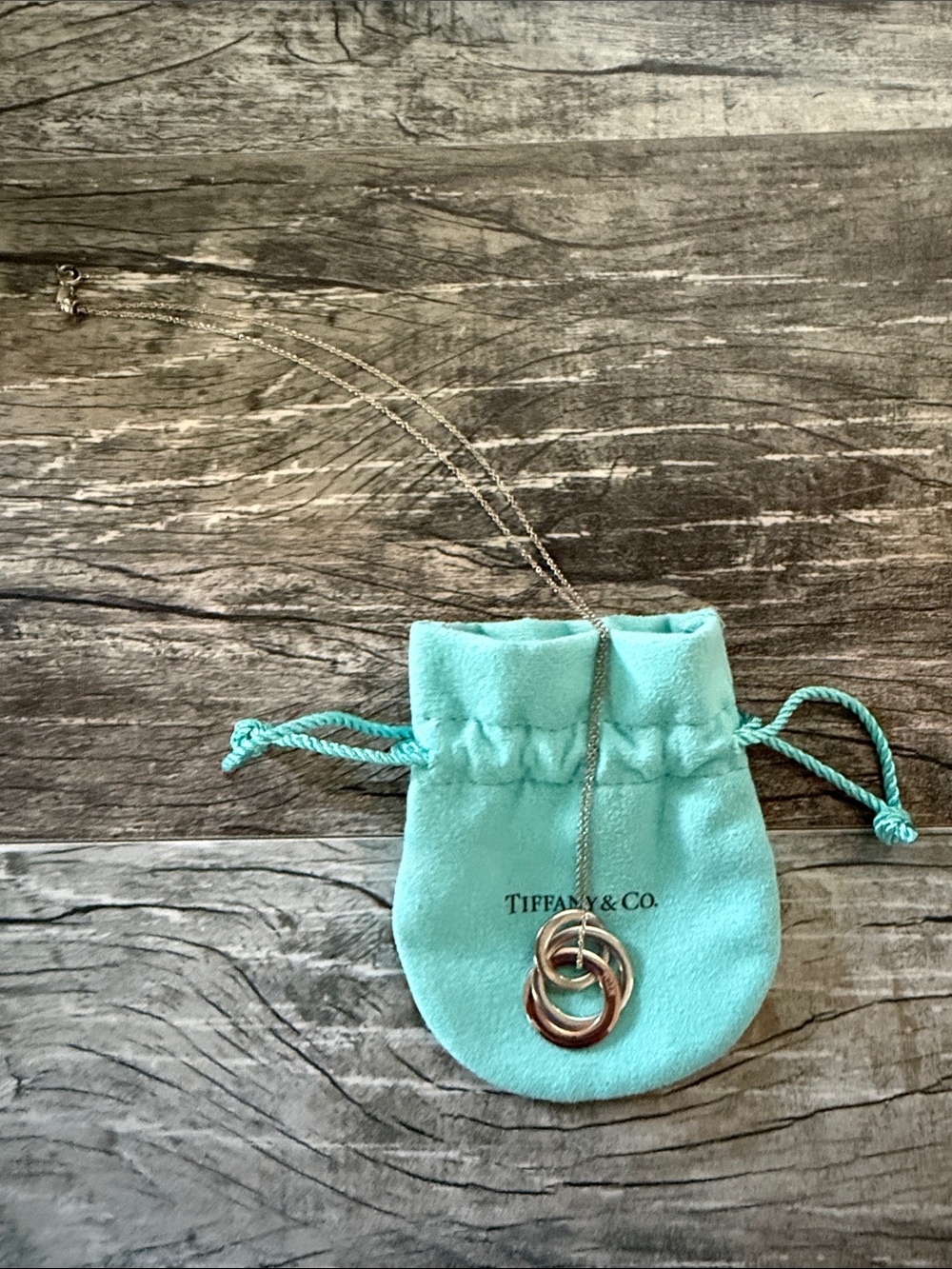 Classic Interlocking Circle Necklace - Picture 3 of 3